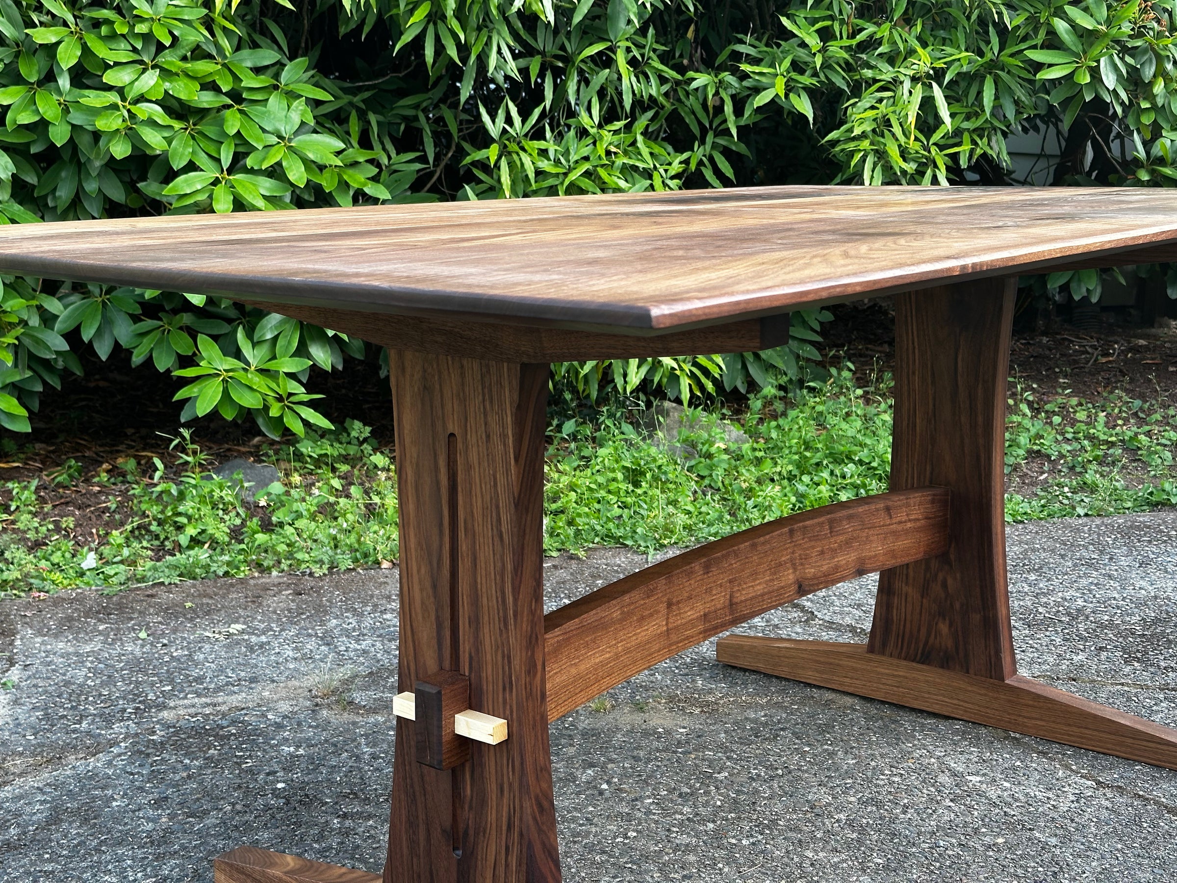 Niseko Walnut Trestle Dining Table | Salish Sea Woodworks