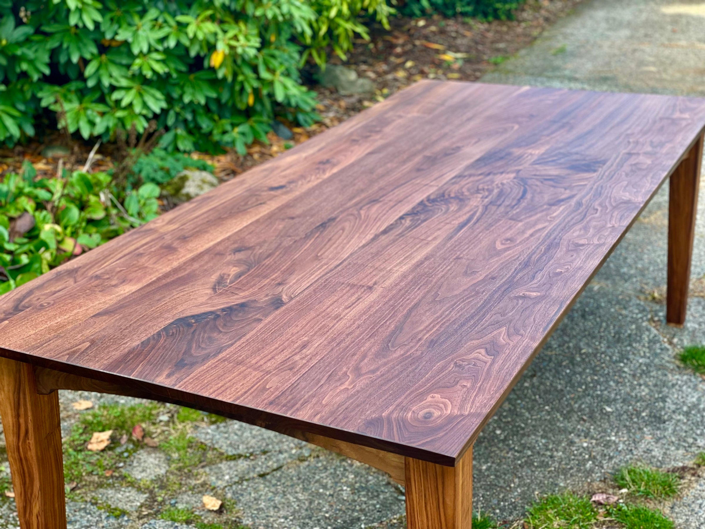 Walnut Floating Dining Table | Salish Sea Woodworks